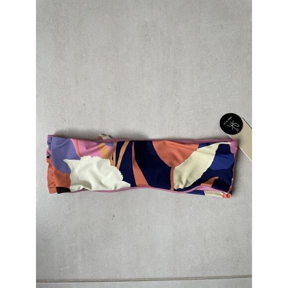 Ris-K  Bikini Top Bandeau Swell Multicolor Swimwear - Picture 5 of 7